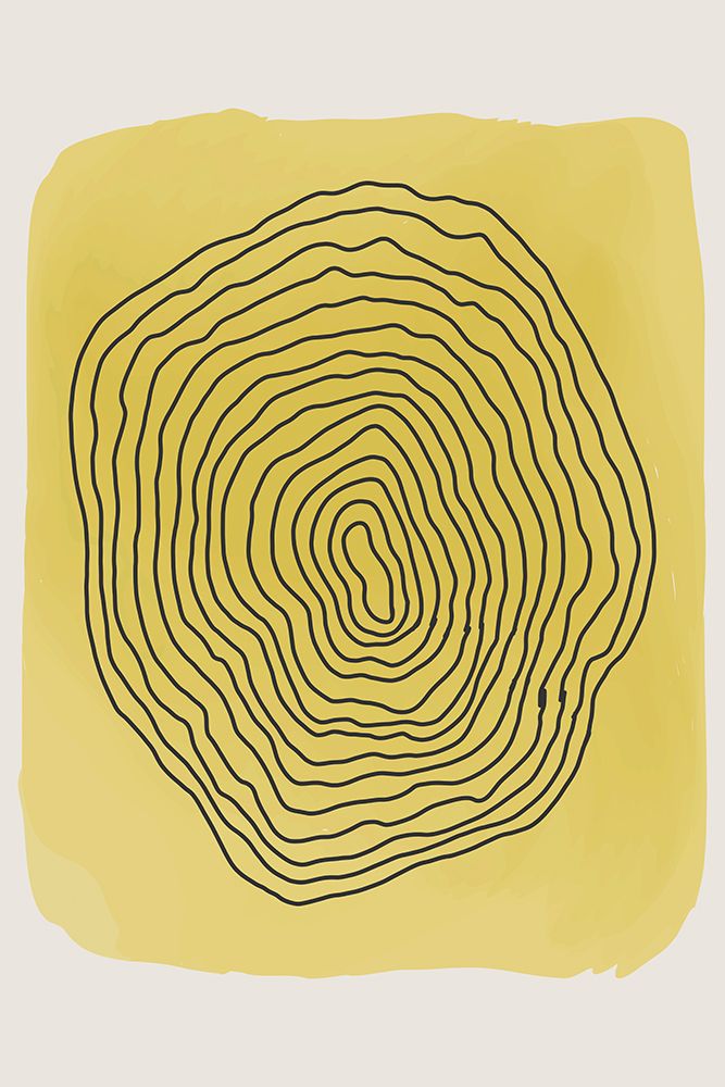 Yellow Watercolor Shapes Series #4 art print by Jay Stanley for $57.95 CAD