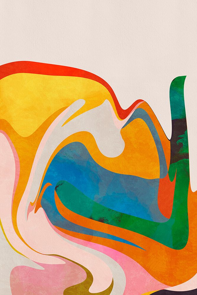 Organic Bauhaus Waved art print by Ana Rut Bre for $57.95 CAD