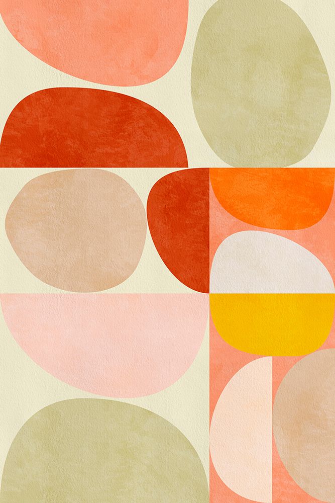 Pastel Geometry art print by Ana Rut Bre for $57.95 CAD