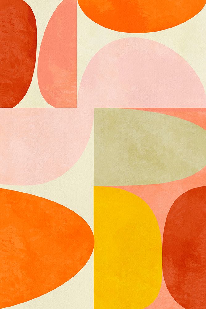 Warm Pastel Geometry art print by Ana Rut Bre for $57.95 CAD