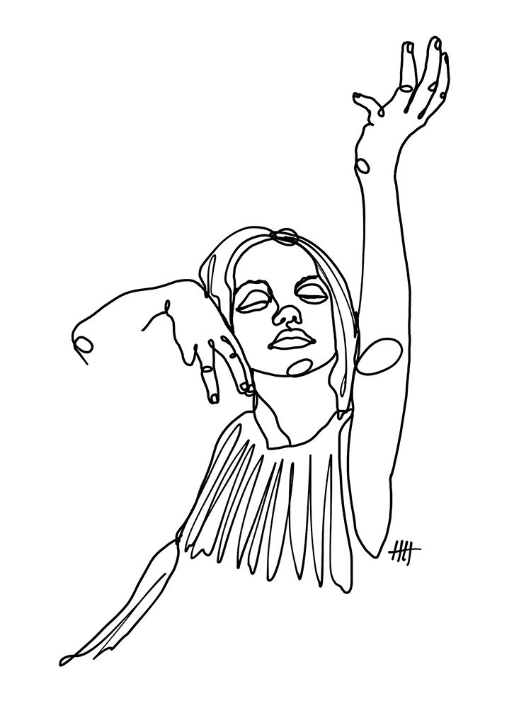 Dancing With Myself art print by Hanna Lee Tidd for $57.95 CAD