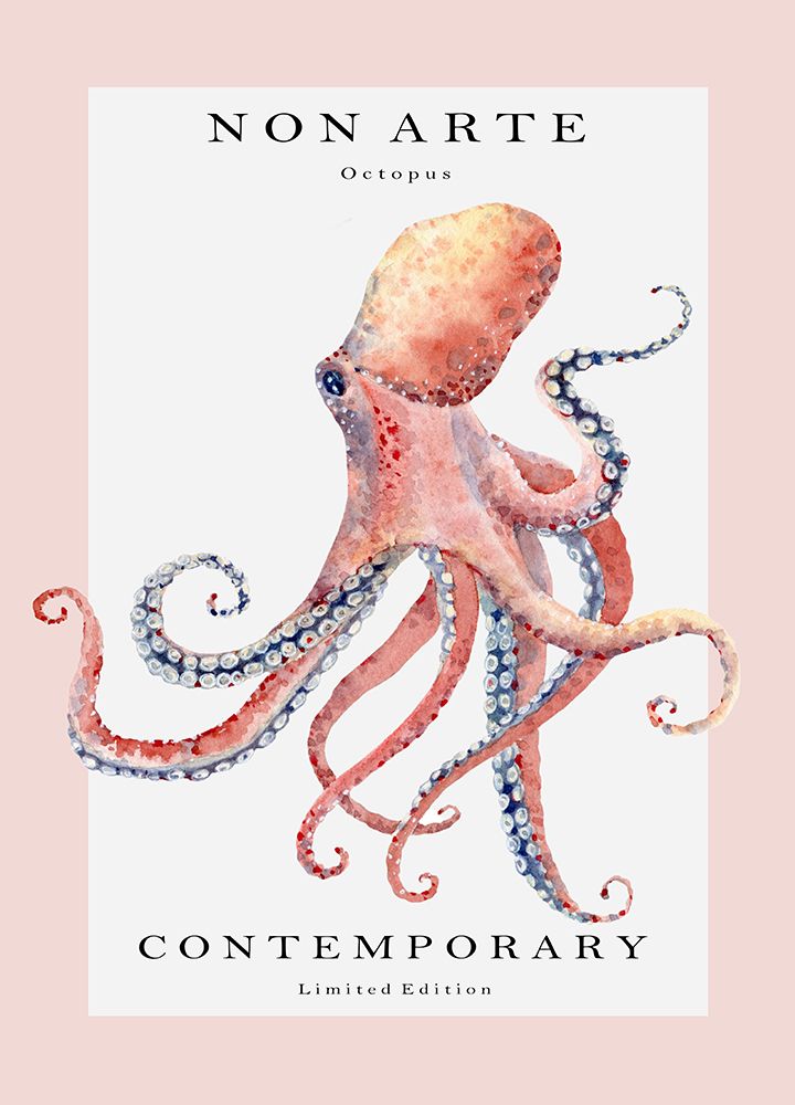 Non Arte Octopus art print by Rikke Londager Boisen for $57.95 CAD