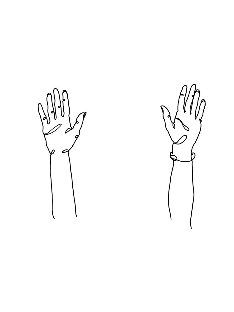 Hands Up art print by Hanna Lee Tidd for $57.95 CAD