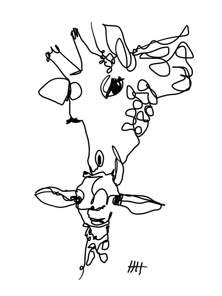 Long Necks art print by Hanna Lee Tidd for $57.95 CAD