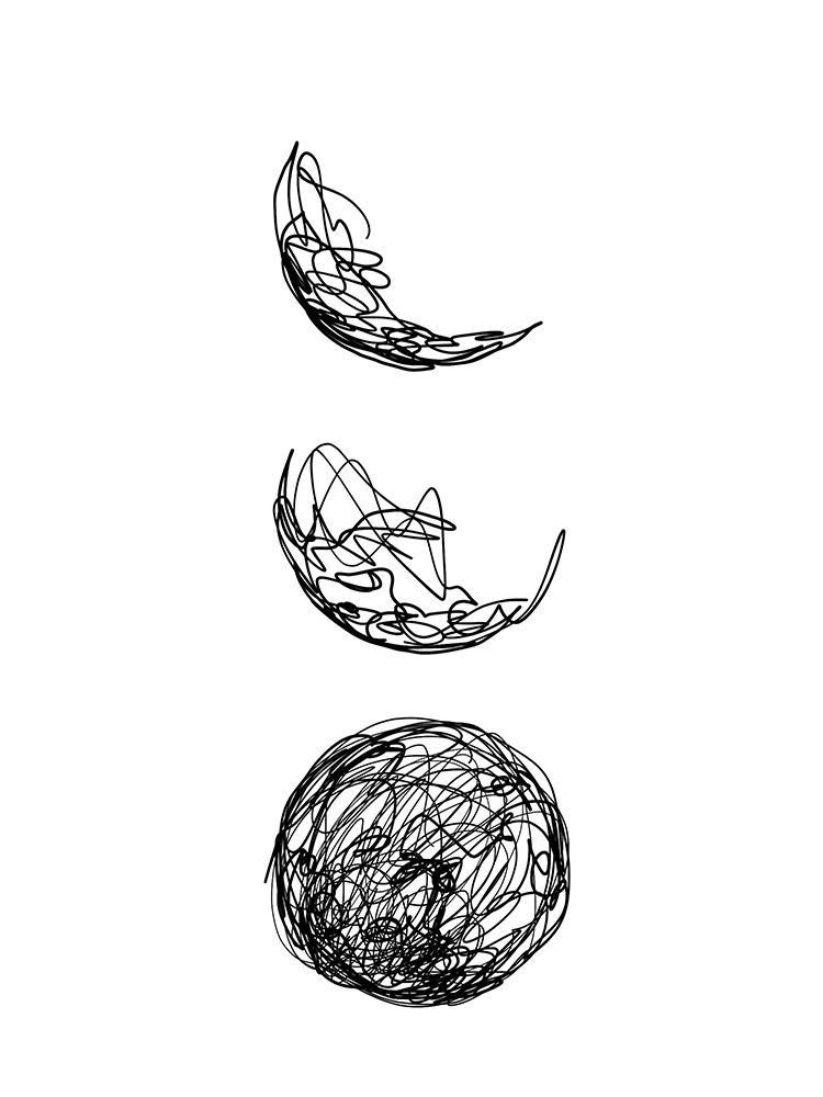 Lunar art print by Hanna Lee Tidd for $57.95 CAD