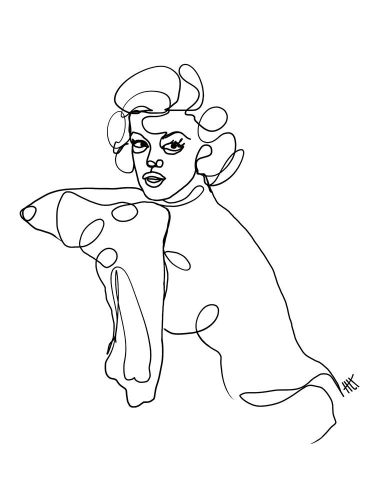 Marilyn Monroe I art print by Hanna Lee Tidd for $57.95 CAD
