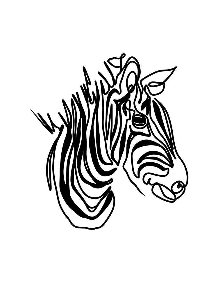 The Zebra art print by Hanna Lee Tidd for $57.95 CAD