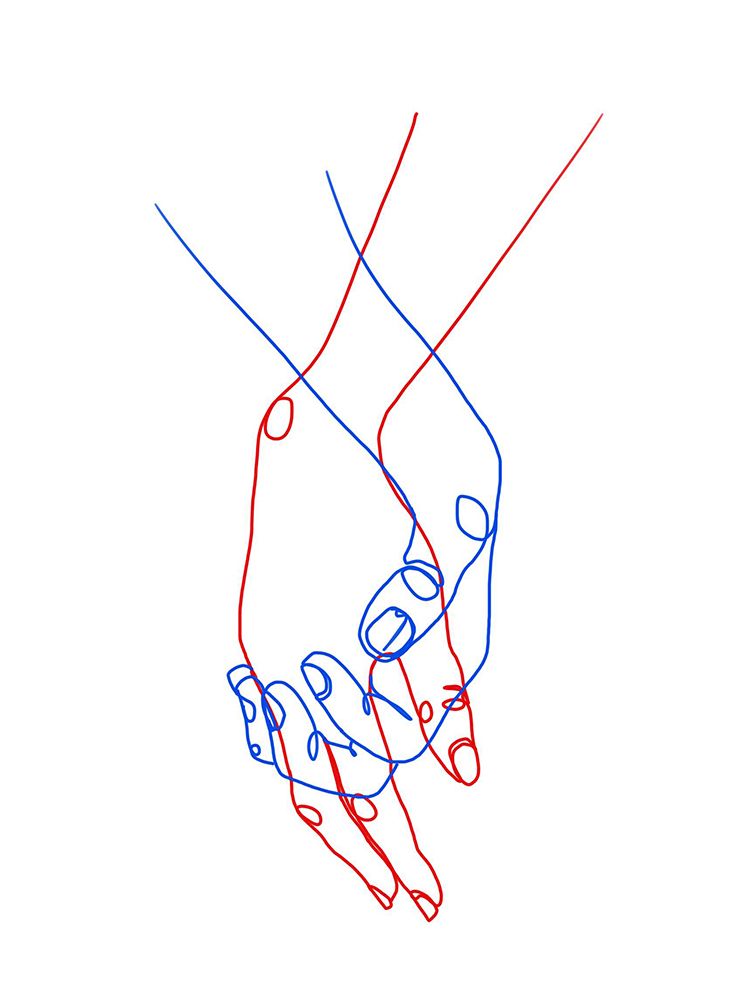 Two Hands art print by Hanna Lee Tidd for $57.95 CAD