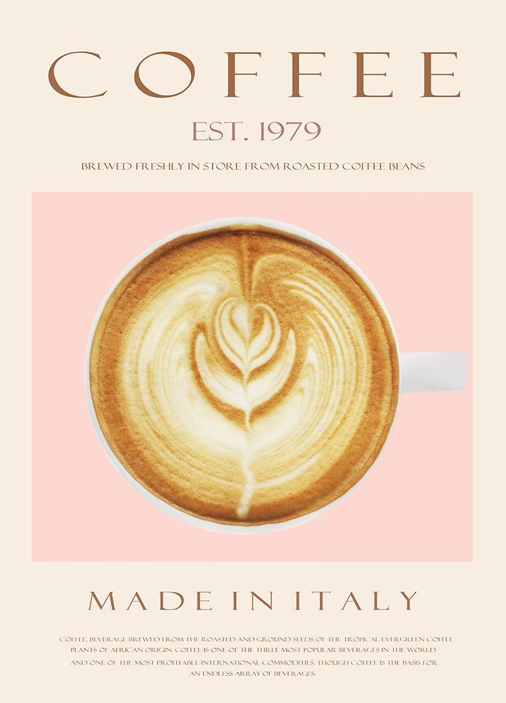 Coffee Est. 1979 art print by Rikke Londager Boisen for $57.95 CAD