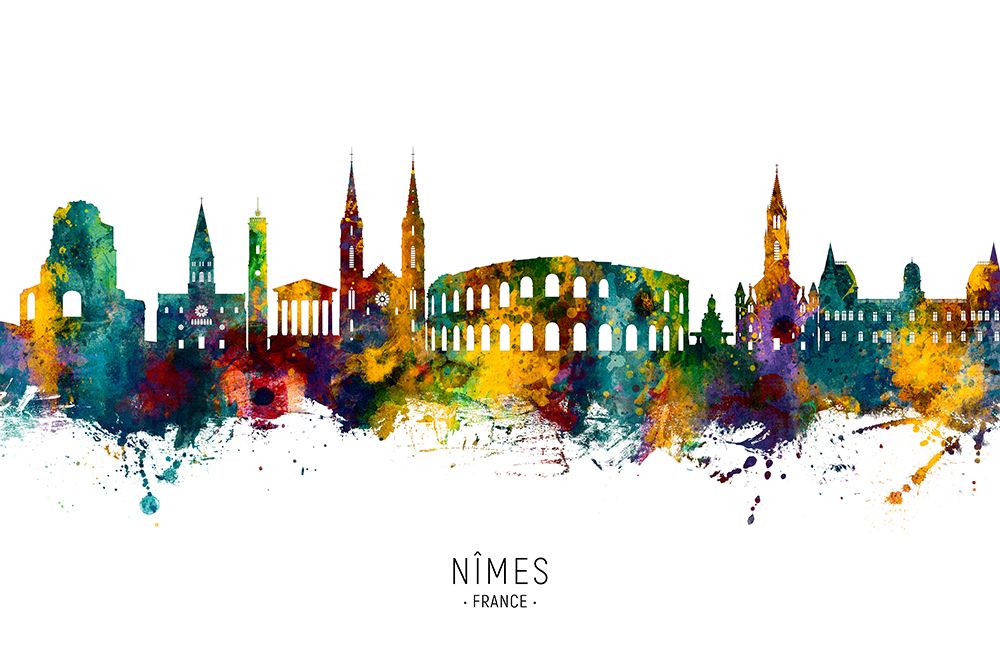NArmes France Skyline art print by Michael Tompsett for $57.95 CAD