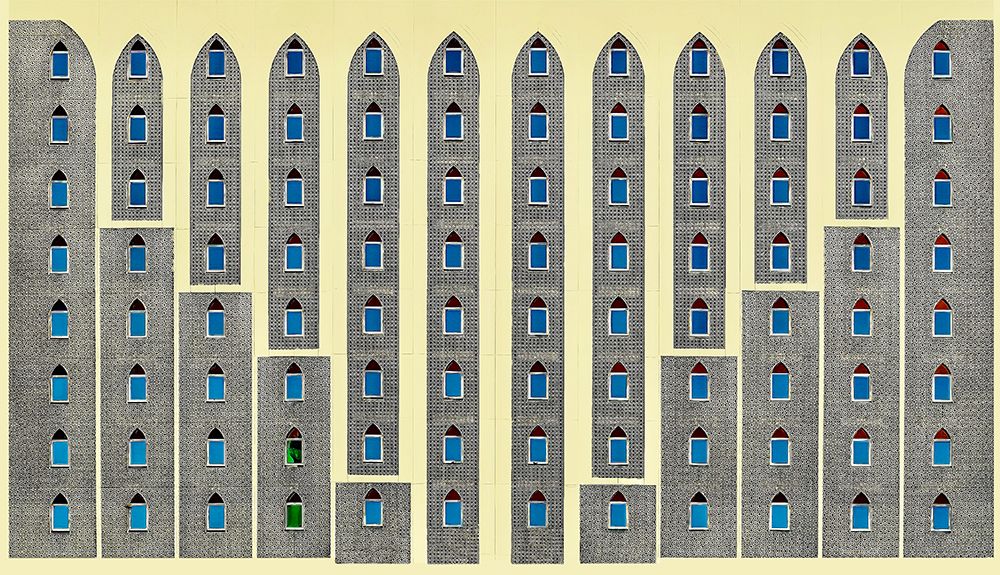 Facade - Dubai art print by Arnon Orbach for $57.95 CAD