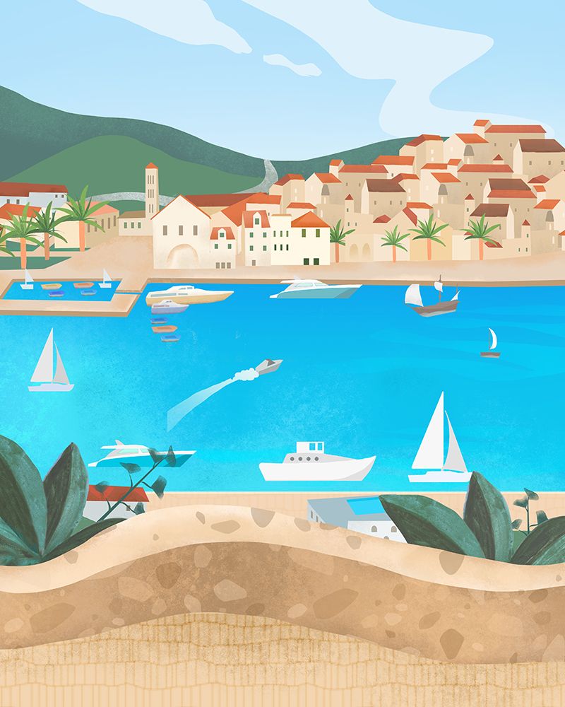 Hvar art print by Petra Lizde for $57.95 CAD
