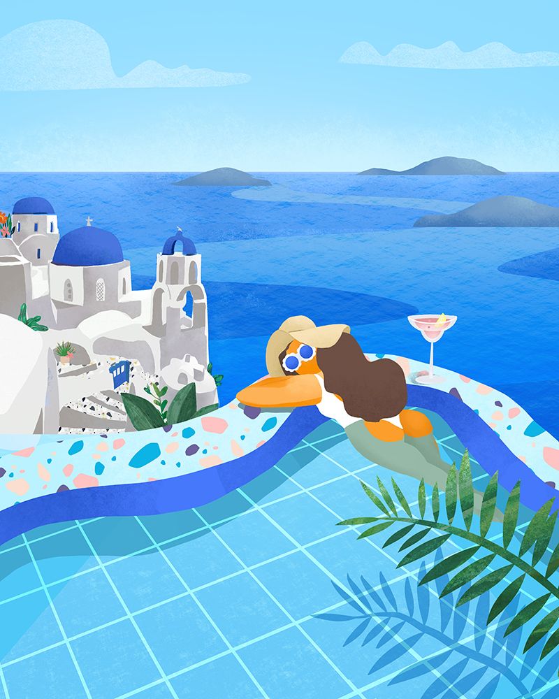 Summer in Greece art print by Petra Lizde for $57.95 CAD