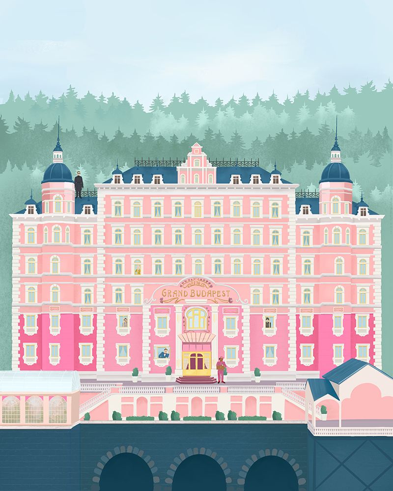 The Grand Budapest Hotel art print by Petra Lizde for $57.95 CAD