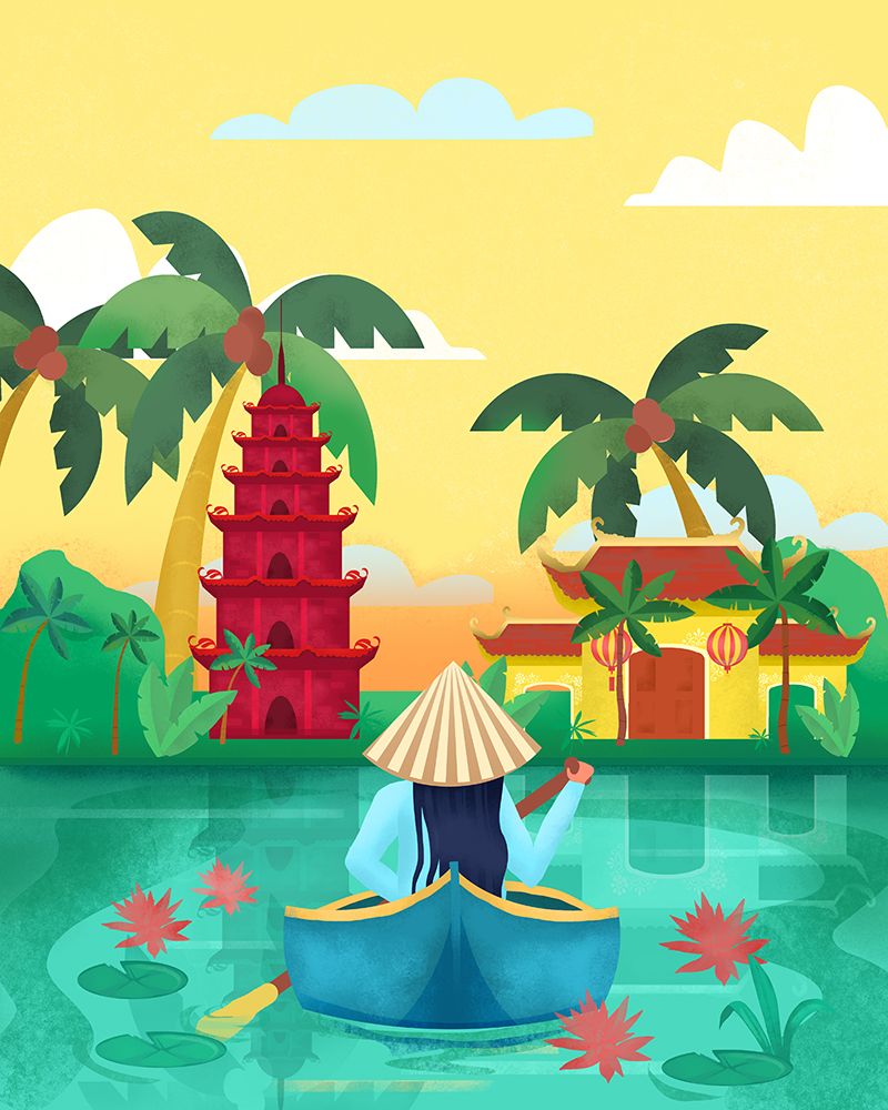 Vietnam art print by Petra Lizde for $57.95 CAD