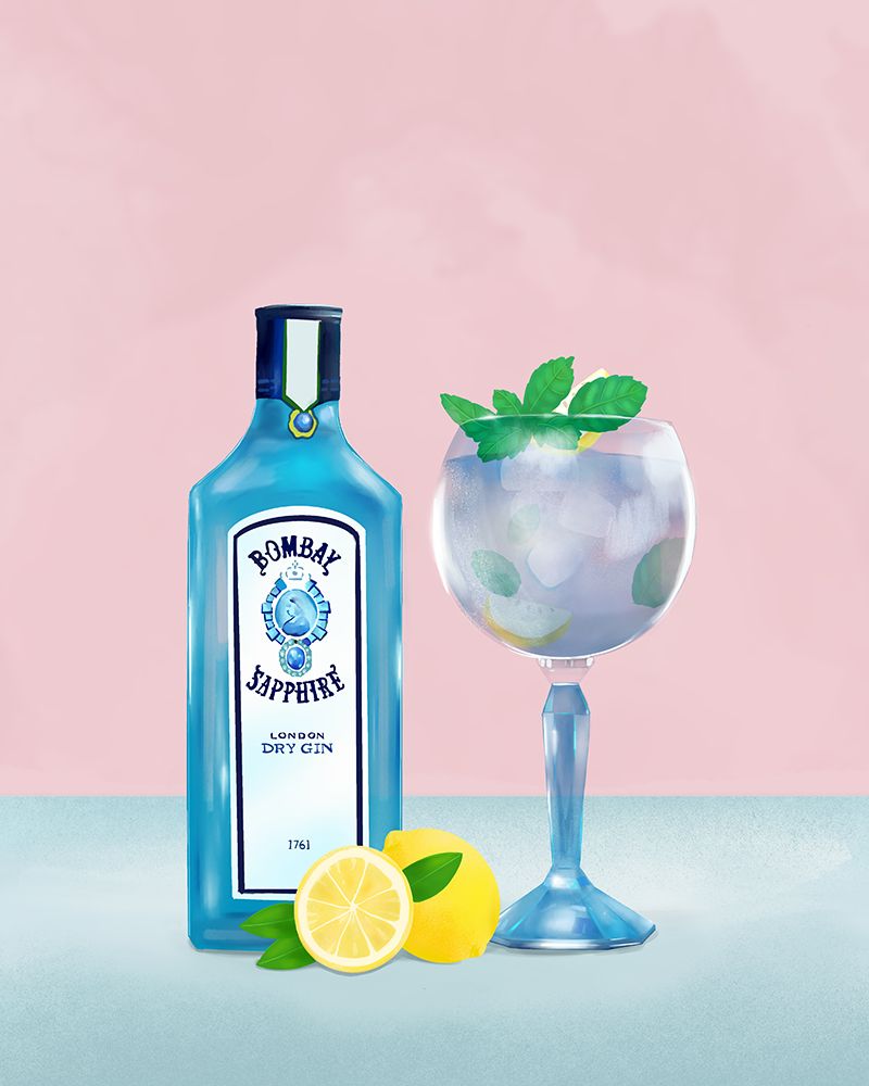 Gin Cocktail art print by Petra Lizde for $57.95 CAD