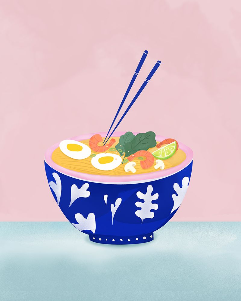 Ramen Bowl art print by Petra Lizde for $57.95 CAD