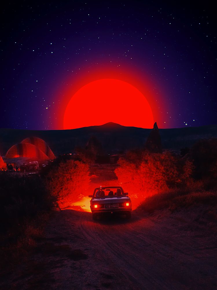 Chasing the Red Sun art print by Ritvik Takkar for $57.95 CAD