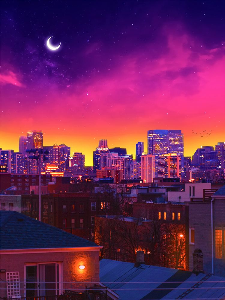Dusk In Chicago art print by Ritvik Takkar for $57.95 CAD