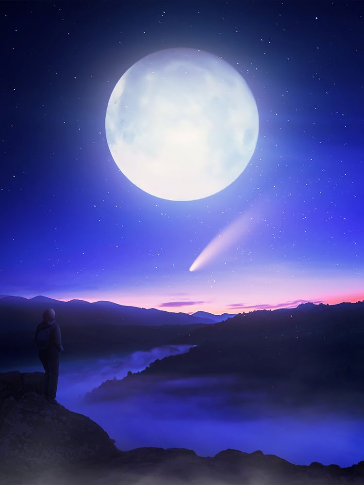 Moon Date art print by Ritvik Takkar for $57.95 CAD