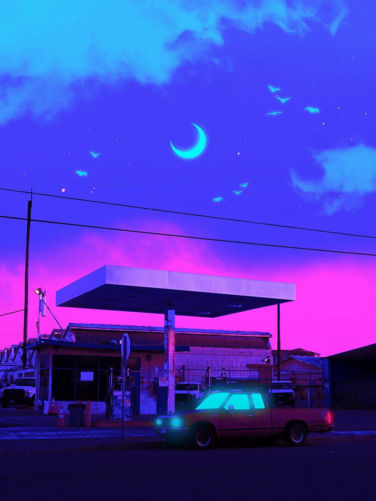 Neon Night art print by Ritvik Takkar for $57.95 CAD