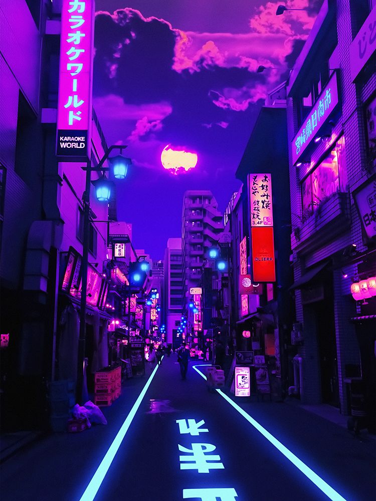 Neon Planet art print by Ritvik Takkar for $57.95 CAD