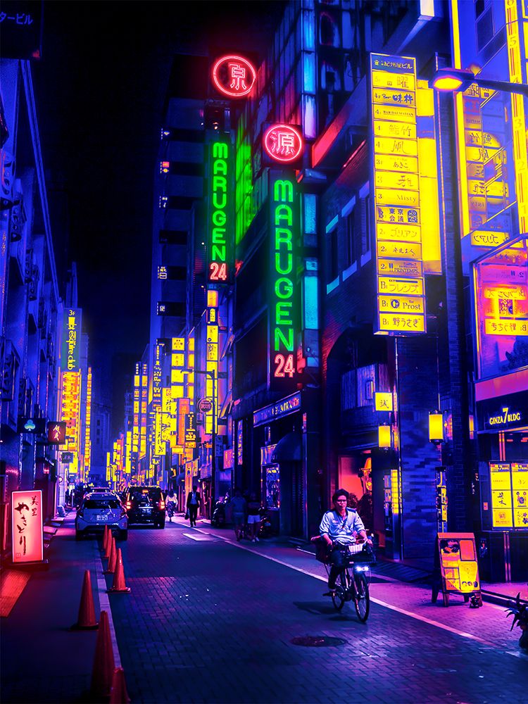Neon Street art print by Ritvik Takkar for $57.95 CAD