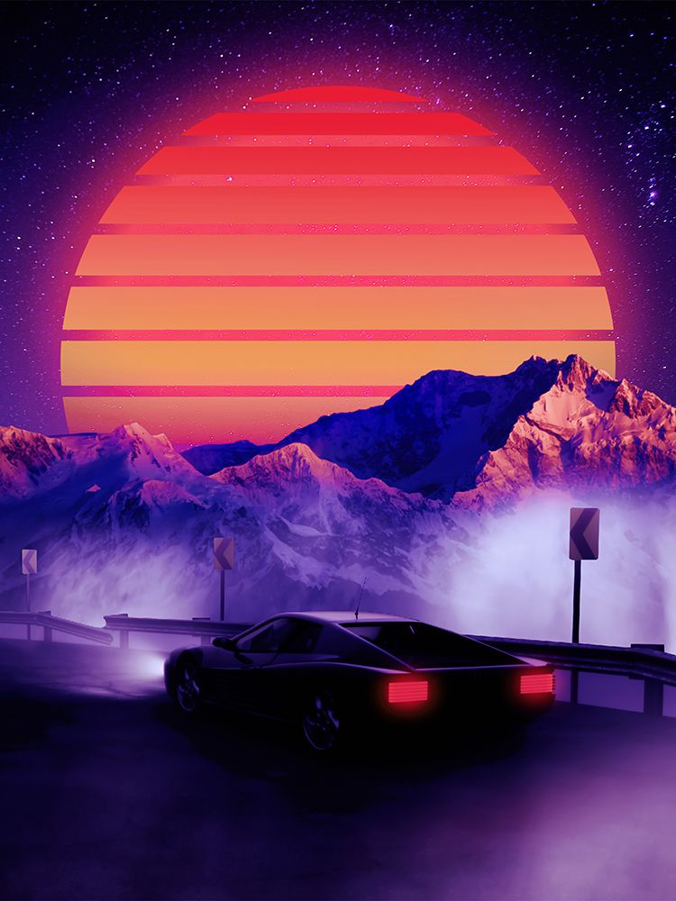 Retro Synth art print by Ritvik Takkar for $57.95 CAD