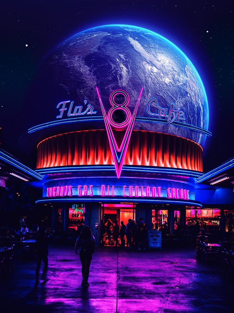 Space Cafe art print by Ritvik Takkar for $57.95 CAD