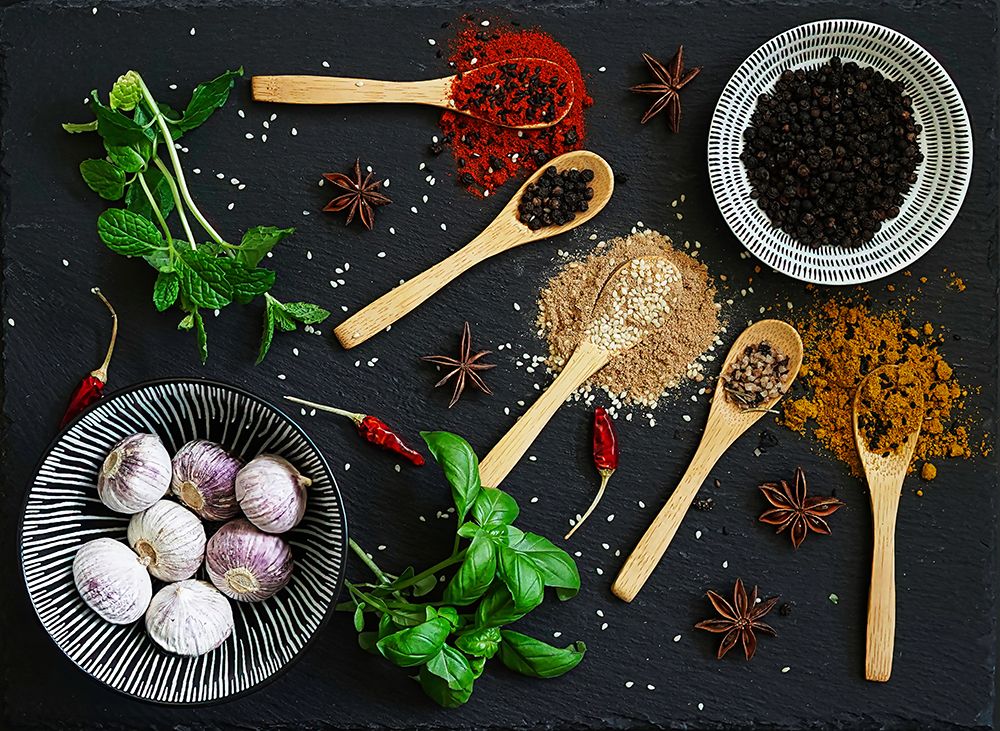 Cheerful Juicy Still-Life With Spices 1 art print by Saskia Dingemans for $57.95 CAD