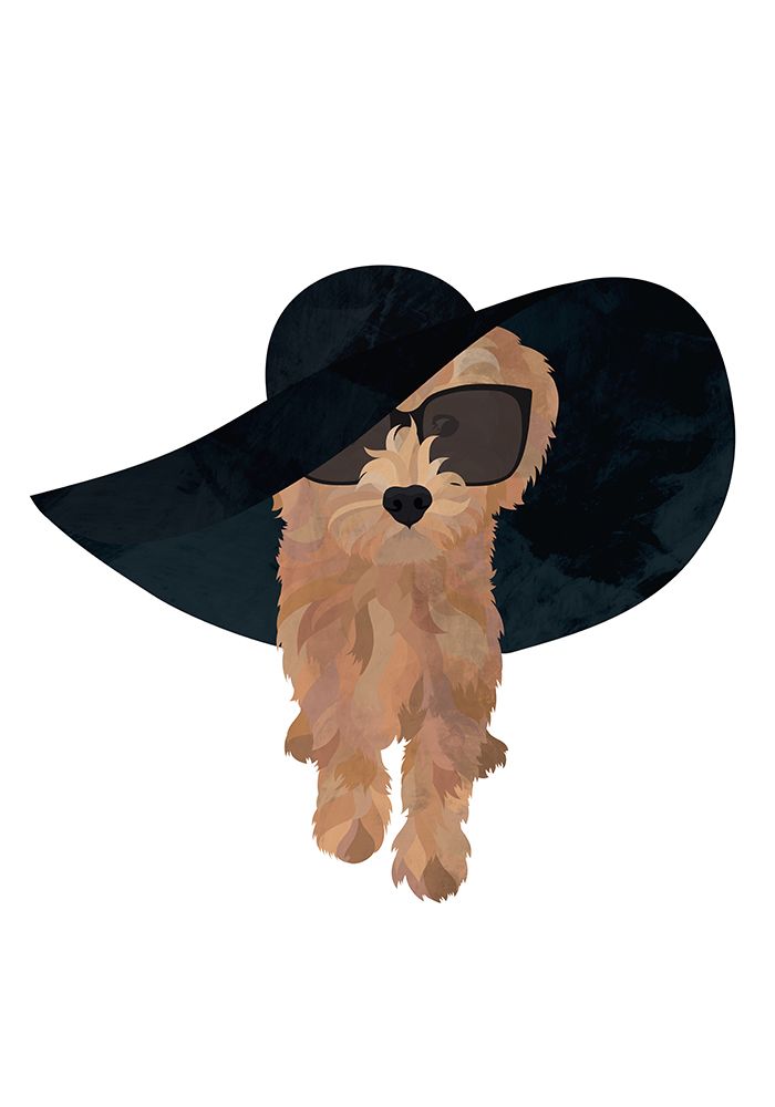 Cockapoo Sun Hat art print by Sarah Manovski for $57.95 CAD