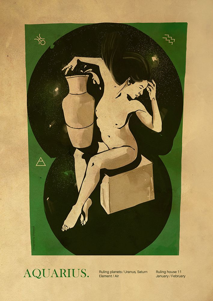 Aquarius print art print by Dionisis Gemos for $57.95 CAD