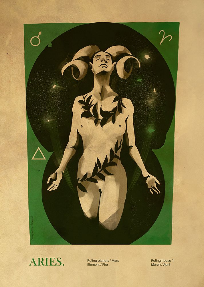 Aries print art print by Dionisis Gemos for $57.95 CAD