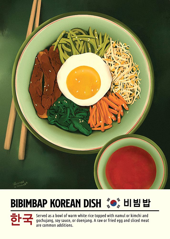 Bibimbap art print by Dionisis Gemos for $57.95 CAD