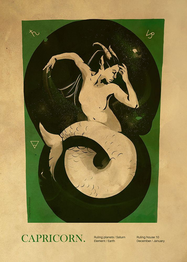 Capricorn print art print by Dionisis Gemos for $57.95 CAD