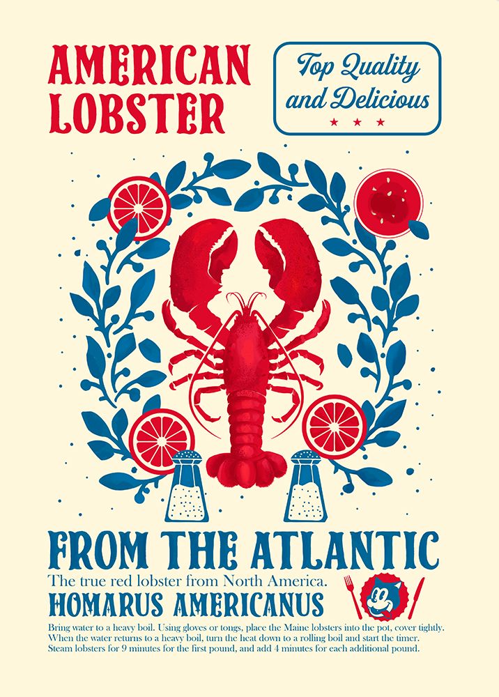 Lobster kitchen print art print by Dionisis Gemos for $57.95 CAD