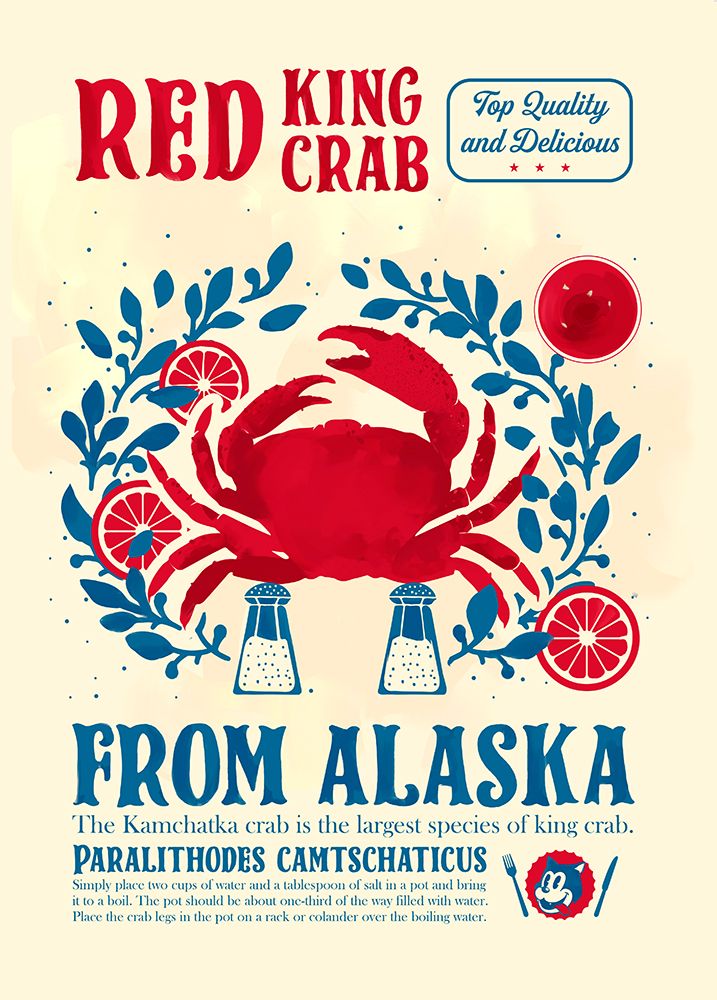 Crab kitchen print art print by Dionisis Gemos for $57.95 CAD