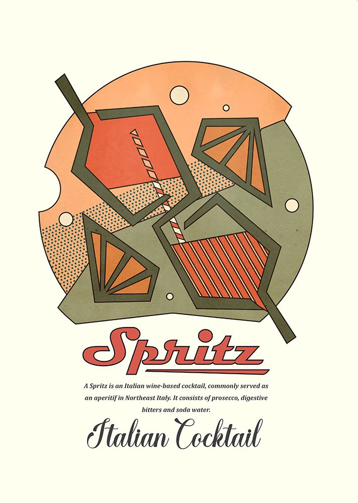 Geometrical spritz print art print by Dionisis Gemos for $57.95 CAD