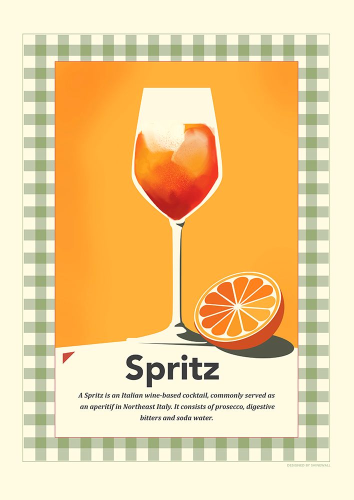 Spritz retro print art print by Dionisis Gemos for $57.95 CAD