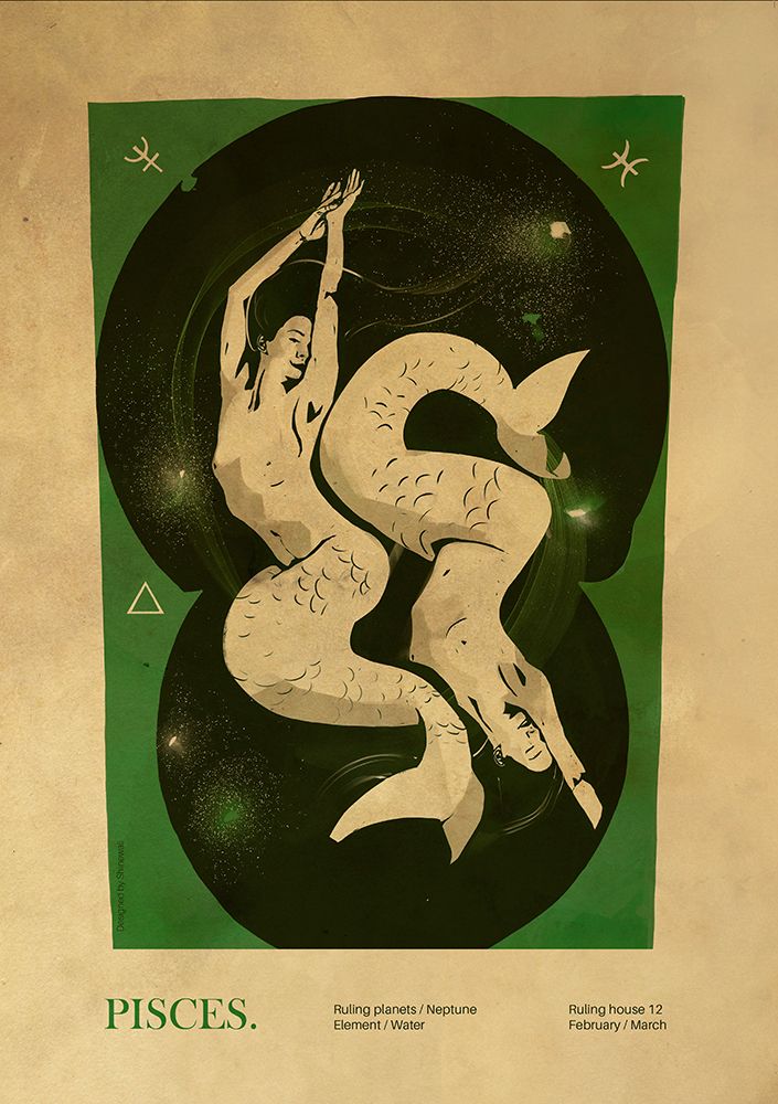 Pisces print art print by Dionisis Gemos for $57.95 CAD