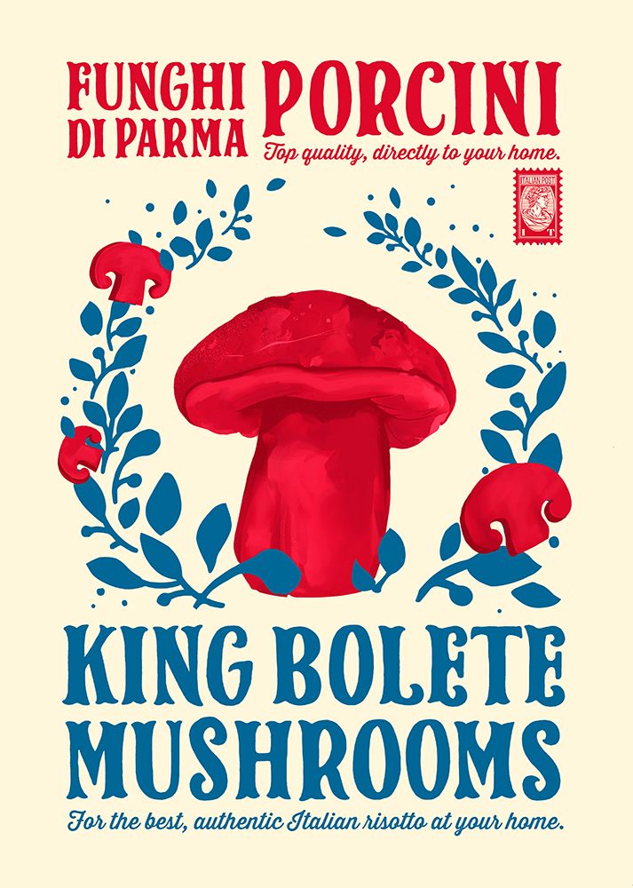 Porcini kitchen print art print by Dionisis Gemos for $57.95 CAD