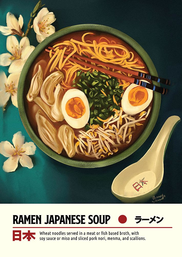 Ramen art print by Dionisis Gemos for $57.95 CAD