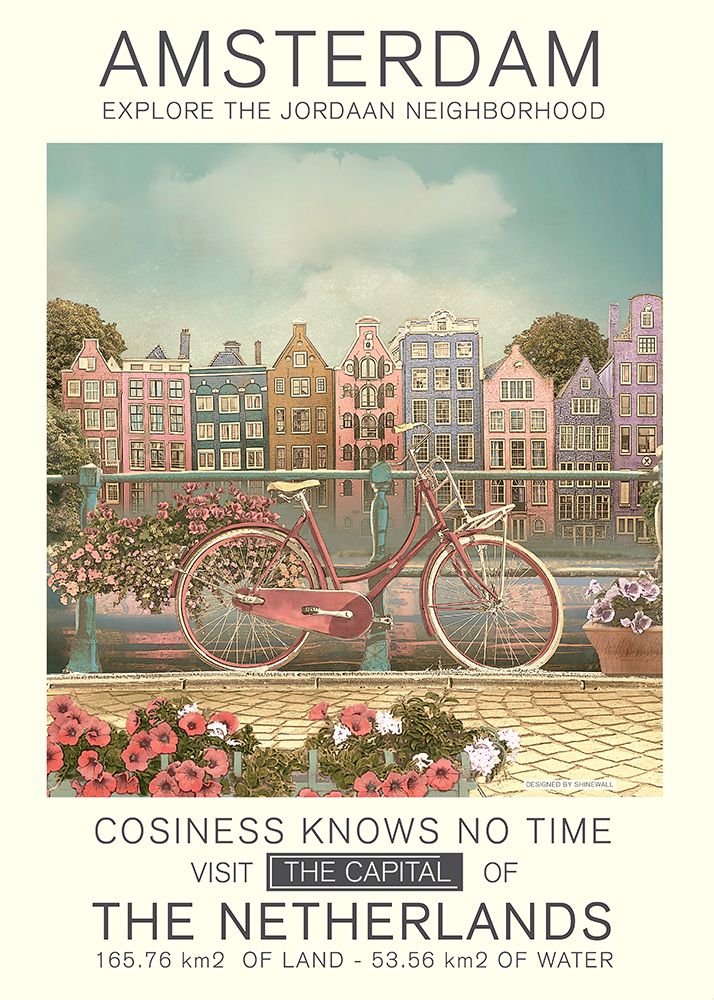 Amsterdam print art print by Dionisis Gemos for $57.95 CAD