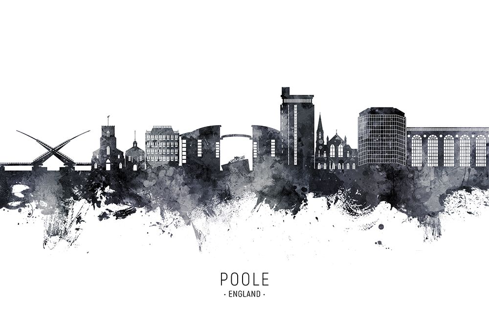 Poole England Skyline art print by Michael Tompsett for $57.95 CAD