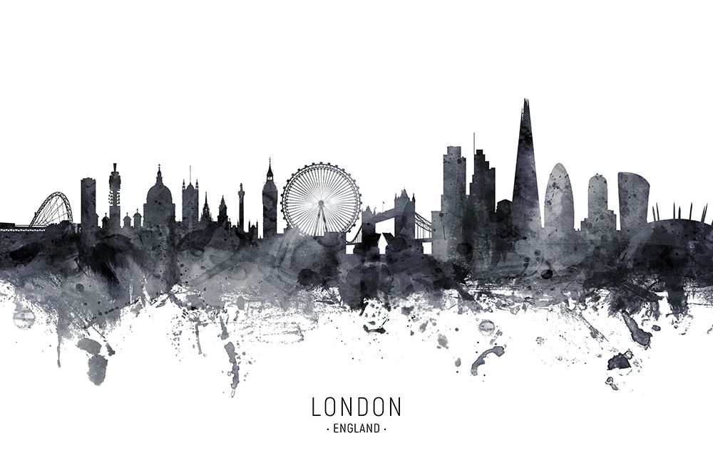 London England Skyline art print by Michael Tompsett for $57.95 CAD
