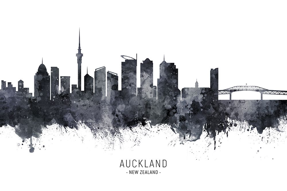 Auckland Skyline art print by Michael Tompsett for $57.95 CAD