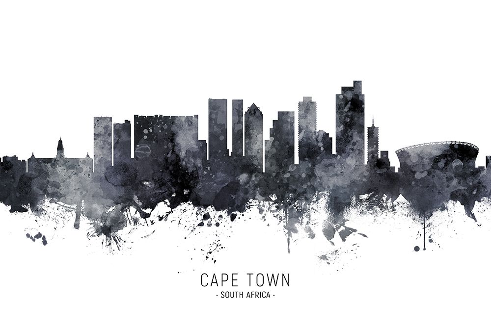 Cape Town South Africa Skyline art print by Michael Tompsett for $57.95 CAD