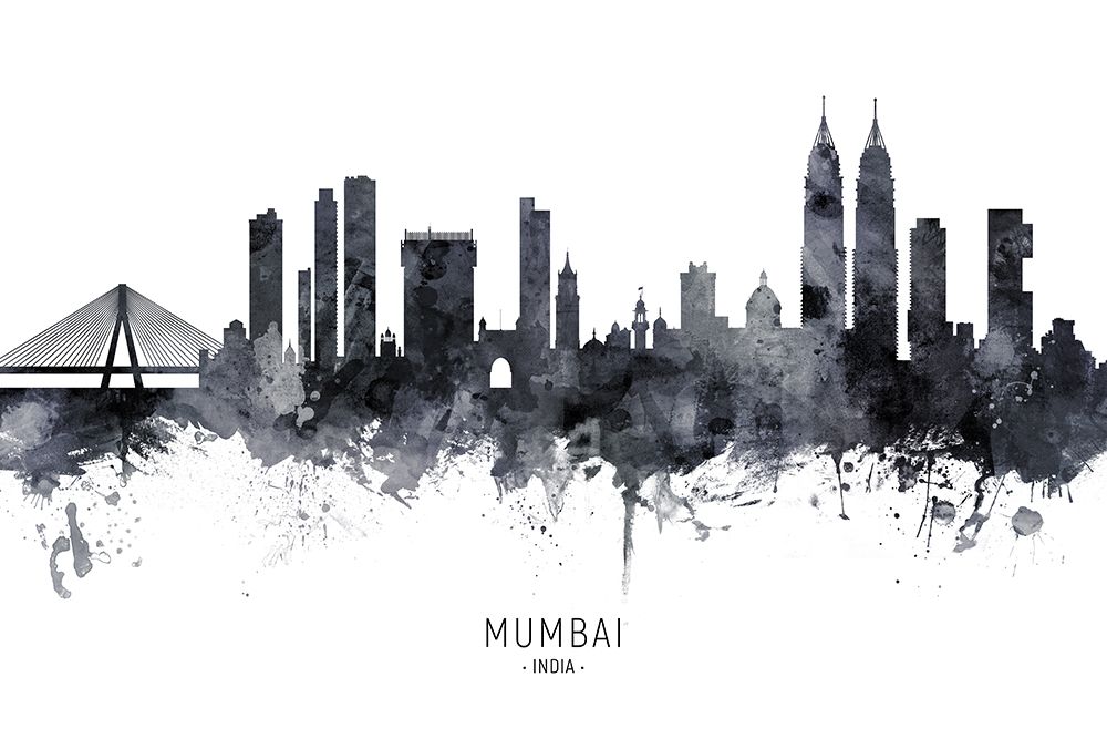 Mumbai Skyline India Bombay art print by Michael Tompsett for $57.95 CAD