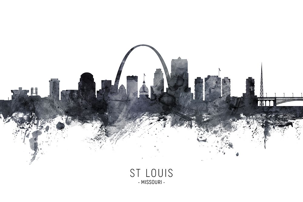St Louis Missouri Skyline art print by Michael Tompsett for $57.95 CAD