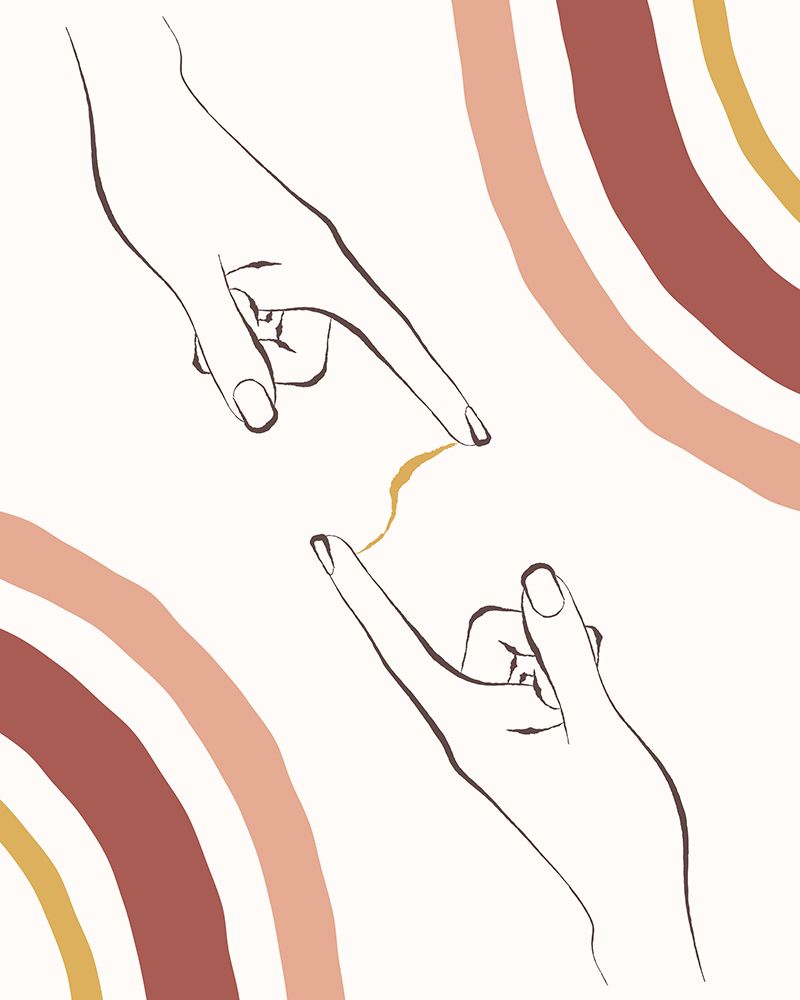 Hands Connect art print by Beth Cai for $57.95 CAD